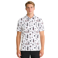 Camiseta Polo de Golf Personalizada de Alta Calidad, Transpirable, que Absorbe la Humedad, con Diseño Propio, Impresión por Sublimación Completa