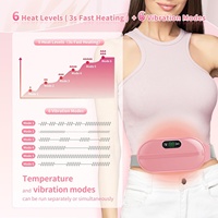 Ceinture de massage vibrante chauffante portable en gros pour soulager les douleurs corporelles féminines et les crampes menstruelles