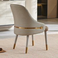 Chaise de salle à manger de style italien, luxe léger, haut de gamme, design moderne et créatif, pour villa et maison