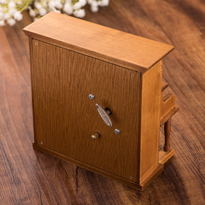 Boîte à musique en bois en forme de mini piano, jouet musical, cadeau romantique pour musicien, anniversaire, mariage, décoration de table vintage - Product Image 4