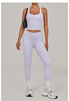 Ensemble de yoga effet seconde peau, taille haute, effet push-up, vêtements de yoga pour femmes, séchage rapide, course à pied, sports de plein air, tenue de fitness, ensemble deux pièces