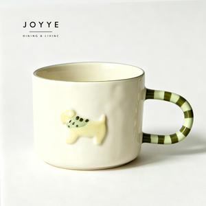 Taza de Cerámica JOYYE Pintada a Mano con Relieve 3D, 200 ml, Linda Taza de Café con Diseño de Perrito Dachshund, Taza Creativa Personalizada para Beber - Product Image 5