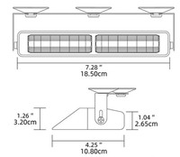 Dos luces de flash de sincronización con un controlador, luz estroboscópica Led Interior de emergencia para coche, luz estroboscópica decorativa Interior de coche