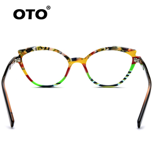 Oto 2022 <span class=keywords><strong>Acetate</strong></span> Cat Eye Ladies khung kính phụ nữ khung quang bán buôn kính khung - Product Image 4