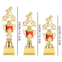 Fabrication personnalisée Pushbike Winner Championship Trophy Plastic Awards for Compétitions Events