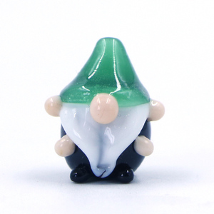 تمثال صغير على شكل قزم زجاجي مصغر بألوان قوس قزح لعيد الميلاد من مورانو - Product Image 3