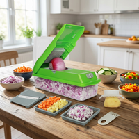 Mandoline professionnelle pour hacher les légumes, trancheuse et coupe-légumes rapide avec protection de sécurité, gadget de cuisine manuel