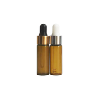Mini flacon compte-gouttes 1ml 2ml 3ml 5ml, flacons compte-gouttes en verre pour soins de la peau, sérum, huile essentielle