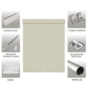 ม่านม้วน SAMADHI ผ้าโพลีเอสเตอร์กันแสงแบบไร้สาย มอเตอร์ในตัว - Product Image 5
