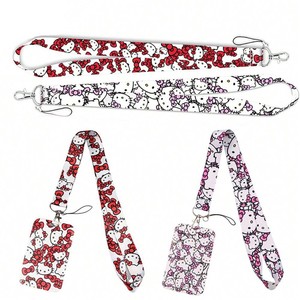 Badge <span class=keywords><strong>de</strong></span> <span class=keywords><strong>travail</strong></span> Sanrio avec cordon, sangle <span class=keywords><strong>de</strong></span> cou, sangle tissée KT, carte <span class=keywords><strong>de</strong></span> bus étudiante, ensemble porte-badge <span class=keywords><strong>de</strong></span> <span class=keywords><strong>travail</strong></span> - Product Image 1