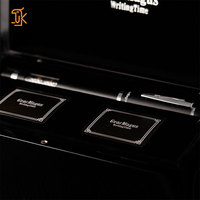 Pulpen Mewah Otomatis Mekanik Grosir untuk Pria, Pulpen Logam Premium Berukir, Kotak Hadiah, Logo Kustom, Merek OEM