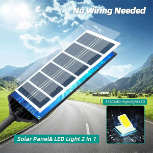 Lampe murale solaire LED 200W-500W, petite, étanche IP65, 3 modes, détecteur de mouvement, lampe de <span class=keywords><strong>jardin</strong></span> pour rue, <span class=keywords><strong>chemin</strong></span> - Product Image 3