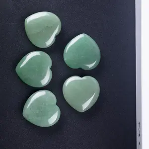 Ham şifa kristal pomza taş yeşil aventurin taş kalp aşk endişe taşlar Set çakra Reiki dengeleme ve meditasyon