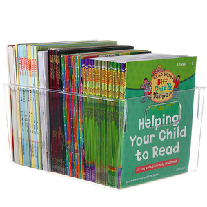 Transparent <b>Book</b> <b>Storage</b> Box Rectangle No Lid For <b>Childrens</b> <b>Books</b> Oxford Reading Tree Raz Picture <b>Book</b> Organizer Standing Type - Product Image 3