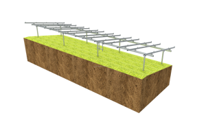 Estantería fotovoltaica ajustable en 4 direcciones para montaje en tierra Alu vs solución de montaje en Tierra solar - Product Image 5