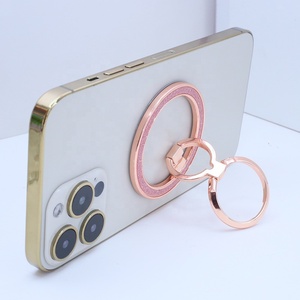 Para Magsafe IPhone <span class=keywords><strong>Macsafe</strong></span> anillo dedo expansión brillo magnético plegable enchufe soporte teléfono móvil agarre soporte anillo - Product Image 6