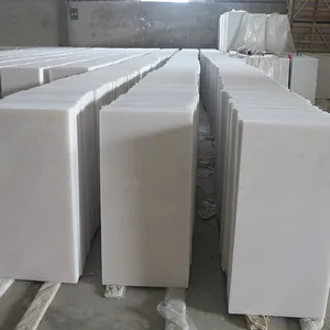 最优惠的水晶白色大理石切割尺寸服务在地板和台面从越南石材2厘米厚度的瓷砖