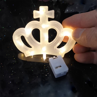 Blumen-Tortenaufsatz Kronen-Tortendekoration Ich Liebe Dich Mama Geburtstag Fröhlicher Kuchen-Topper LED-Licht Blinkend für Tortendekoration Geburtstag