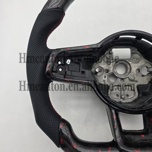 Volant en cuir en fibre de carbone forgé Offre Spéciale pour Audi A4 RS3 RS5 RS6 A6 C7 C6 A7 A3 RS7 TTRS TT R8 S4 Volant de voiture - Product Image 2