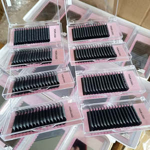 Muestra Gratuita de Extensiones de Pestañas QC, Suministros al por Mayor, Extensiones de Seda, Pestañas de Terciopelo 0.03 0.05 0.07mm, Bandeja de Pestañas Negras Mate de Cachemira - Product Image 6