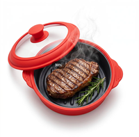 Mikrowellen-Backform Multifunktionaler Topf Slow Cooker Geeignet zum Schmoren und Braten