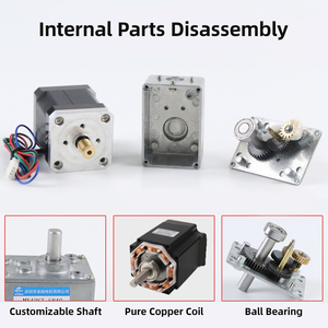 Motor paso a paso híbrido MingYang 58GP-42ST de 2 fases, 12 V CC, con desaceleración, alto par, eje de 12 mm, NEMA17, con soporte y imán permanente - Product Image 5