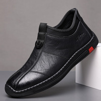 Chaussures de ville souples pour hommes, élégantes, cousues à la main, confortables à enfiler et à retirer, idéales pour le bureau et les trajets quotidiens – Grande Vente