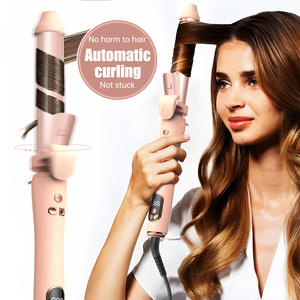 3-in-1 tragbares automatisches thermisches Lockenstab-Set Rotierender Locken wickler für wunderschöne Locken wellen für den Heimgebrauch OEM/ODM - Product Image 2