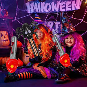 Motosierra Inflable Roja de Halloween, Juguete de PVC con Diseño Plegable, Duradera y Ligera para Decoraciones Festivas y Juegos Divertidos - Product Image 3