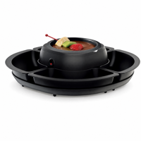 Großhandel 4 Metallgabeln, 4-Tassen Schokoladen-Drehplatte 500ml Elektrisches Schokoladenfondue-Set für Geburtstage, Valentinstag