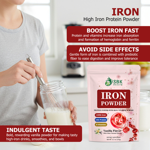 Poudre de fer la plus vendue avec augmentation totale des glucides, ferritine et hémoglobine – Utilisation quotidienne pour augmenter l'hémoglobine et la ferritine - Product Image 6