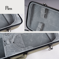 Etui et sacs pour instruments de musique Etui pour violon en fibre de verre d'usine Safe Oblong 4/4 étui pour violon pleine grandeur couverture en cuir