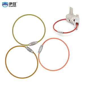 Llavero de Alambre de Acero Inoxidable EWANG, Anillo para Llaves con Cable Antipérdida para Camping y Senderismo - Product Image 2