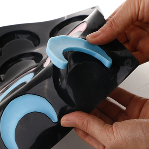 Moon Silicone Cake Mold 10 Cavities Baking Tool For Chocolate Cake Making Microwave Safe - Product Image 3