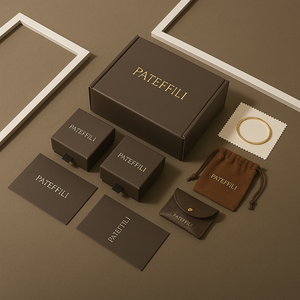 Эко-настраиваемая Магнитная коробка для украшений | Биоразлагаемая бумажная подарочная упаковка для ожерелья, кольца, серьги - Product Image 2