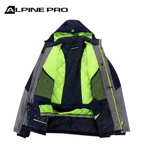 Veste de ski Alpine PRO pour homme, OEM personnalisée, 100% polyester, coutures imperméables 10 000 mm, jupe de neige amovible, <span class=keywords><strong>snowboard</strong></span> - Product Image 3