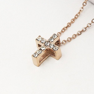 สร้อยคอรูปดาวประดับคริสตัลเพชรทองคำขาวสแตนเลสขายดี - Product Image 4