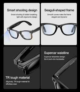 Gafas Inteligentes 2025 W600 con Cámara, Resistentes al Agua IP65, Gafas de Sol Inteligentes con IA para Exteriores y <span class=keywords><strong>Audio</strong></span> BT - Product Image 5