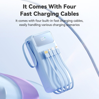 Kit de batterie externe à charge super rapide 22.5W avec micro USB quatre fils six sorties trois entrées lanière batterie li-polymère
