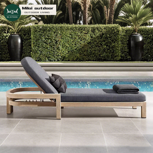 Chaise de terrasse en teck pour bain de soleil, lit en <span class=keywords><strong>bois</strong></span>, Villa, hôtel, <span class=keywords><strong>jardin</strong></span>, <span class=keywords><strong>transat</strong></span>, terrasse, piscine, offre spéciale - Product Image 1