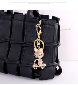 Cute Rhinestone Fox Keychain Car <b>Key</b> <b>Ring</b> Lovely Crystal Animal <b>Key</b> Chain Women Bag <b>Accessories</b> Pendant Charm - Product Image 6