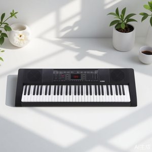 AIERKE ARK-150 Elektronische Tastatur mit 61 Tasten und LED-Bildschirm aus Kunststoff 300 Rhythmen und 50 Demo-Songs für Lernende - Product Image 5