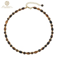 Collier en acier inoxydable véritable plaqué or Maillard fait à la main perlé Atural collier d'ambre naturel de la Baltique pour les femmes fête