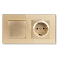 MVAVA Premium Vintage Switch Retro PC Panel Multi-function European 2-Socket Servers Wall Switches USB 10A
