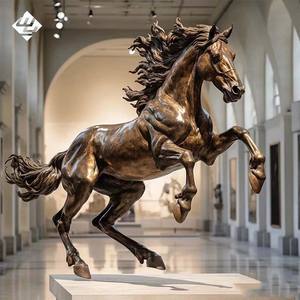 Dekorative Garten-Bronzeskulptur, Hochwertige Schöne Abstrakte Lebensgroße Pferdeskulptur für den Außenbereich - Product Image 2