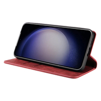 Étui portefeuille à rabat en cuir PU pour Samsung S25 Ultra/Edge/Plus/S25 FE/S24 avec porte-cartes et support, Housse professionnelle en gros