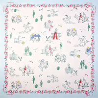 Tapis de Mahjong 80x80cm avec base en caoutchouc antidérapante, tapis de table de Mahjong américain pour soirée de jeu, cadeau