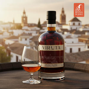 บรั่นดีผลิตในสเปน VIRUTA GRAN RESERVA บรั่นดีสเปนจากเมืองเยเรซ บ่มด้วยวิธีดั้งเดิม 8 ปี บรั่นดีองุ่น 700 มล. - Product Image 5