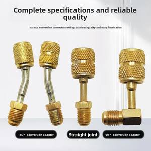 Adaptador de Conversão de Refrigerante para Ar Condicionado R22 R410 Métrico Imperial R32 Ferramenta de Válvula de Segurança Acessórios 5 em 1 - Product Image 4
