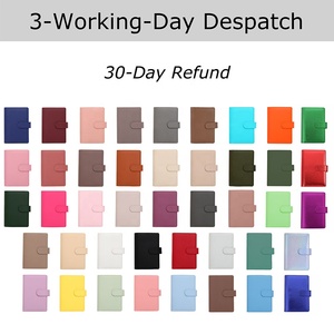 Yihe Bán Chạy nhất A6 nổi lá sỏi da vàng Vòng kế hoạch chương trình nghị sự Bìa máy tính xách tay 43 màu bay lá túi tài liệu - Product Image 3